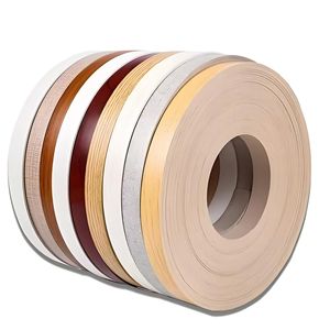 Accessoire de meubles en mélamine MDF contreplaqué avec prix de gros 2024 tissu à grain de bois <span class=keywords><strong>PVC</strong></span> baguage de bord Lipping chantant - Product Image 3