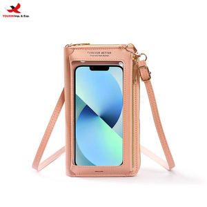 เคสโทรศัพท์แบบสัมผัสหน้าจอรุ่นใหม่สำหรับผู้หญิง กระเป๋าสะพายไหล่ใสขนาดเล็กอเนกประสงค์ กระเป๋าครอสบอดี้ RTS สั่งซื้อแบบคละจำนวนมาก - Product Image 1