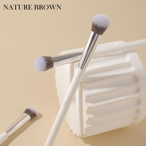 <span class=keywords><strong>Brocha</strong></span> de Maquillaje de Lujo NATURE BROWN, Suave, para Difuminar y Aclarar el Contorno de <span class=keywords><strong>Ojos</strong></span>, Pequeña, Angular, de Precisión, con Mango de Madera - Product Image 3