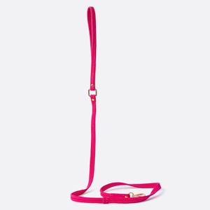 Correa para Perro de Gamuza Genuina Hecha a Mano en Italia, Color Rosa - Product Image 4