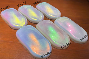 Pigmento de perla blanca aurora de lujo con brillo holográfico para pintura de automóviles, pigmento holográfico para proyectos de bricolaje - Product Image 2