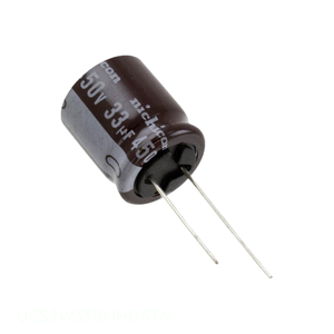 ตัวเก็บประจุแบบช่อง33 uF 20% 450V ตัวเก็บประจุแบบมีรูผ่าน UCS2W330MHD6TN - Product Image 1