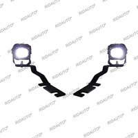 Support de montage pour phares de travail LED et feux de brouillard LED pour capot et charnière de capot, compatible Ford Ranger T8 2019-2021