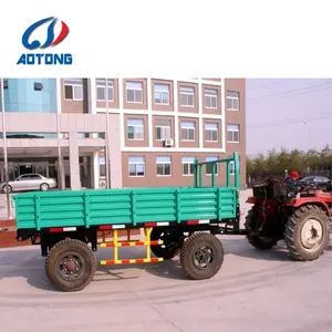 Reboque 5 toneladas 4 rodas fazenda tipping mini trator reboque com certificado ce