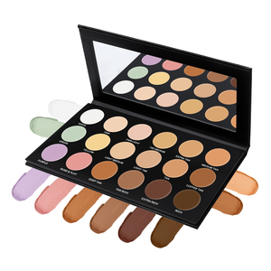 Private Label Wasserdichte Creme <span class=keywords><strong>Concealer</strong></span> Palette Volle Abdeckung 24 Stunden lang anhaltende Creme <span class=keywords><strong>Concealer</strong></span> Cremige <span class=keywords><strong>Concealer</strong></span> Palette - Product Image 1
