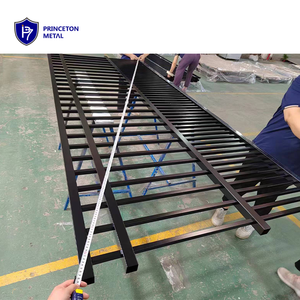 Trang Trí Trang Trí An Ninh Spear Top Bột Tráng Đen Hàn Nhôm Hàng Rào Và Gates - Product Image 6