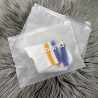 Sacs à fermeture éclair givrés personnalisés à prix abordable avec logo imprimé, petits sacs en plastique à fermeture éclair pour emballage cosmétique et vêtements