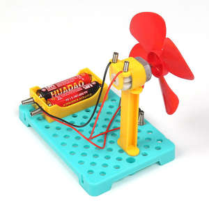 Kit <span class=keywords><strong>de</strong></span> Matériel pour Expériences Scientifiques Simples pour Enfants - Ventilateur Électrique en Plastique - Jouet Technologique pour Élèves - Production Ludique - Product Image 3