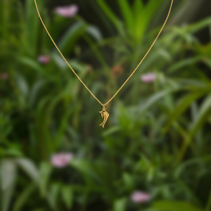 Dolphin Pendant Necklace 316L Stainless Steel PVD Gold Plating Sustainable Resistant Fine Jewelry - Product Image 3