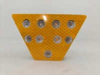 Réflecteur de garde-corps routier à LED à clignotement synchrone alimenté par énergie solaire, étanche IP68
