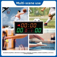 Tableau de bord électronique de basket-ball et de badminton à LED télécommandé Horloge de tir 24 secondes Compte à rebours en matière plastique pour les compétitions