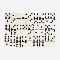 Jeu de dominos de luxe FuPai de haute qualité en cuir PU et mélamine