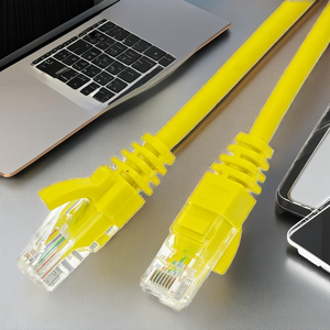 Câble de raccordement réseau RJ45 plat <span class=keywords><strong>Cat</strong></span> <span class=keywords><strong>6E</strong></span> Cat6 UTP coloré de 30 cm pour communication - Product Image 1