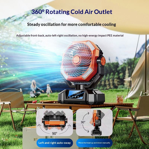 Ventilador de Mano Eléctrico con Carga USB, Luz, Batería de Larga Duración, Viento Potente, Portátil, para Hogar, Exteriores, Camping, Venta al Por Mayor - Product Image 5