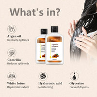 Masque capillaire végétalien à l'huile d'argan de marque privée Spa Produits de soins capillaires hydratants Masque capillaire à l'huile d'argan au collagène du Maroc