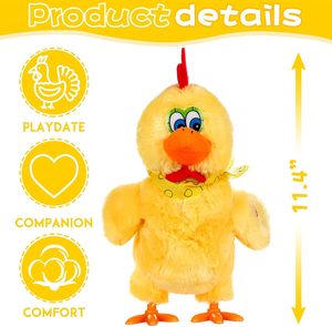 Juguete <span class=keywords><strong>de</strong></span> Pollo Eléctrico, Peluche <span class=keywords><strong>de</strong></span> Pollo que Pone Huevos y Baila con Sonido y Música - Product Image 3