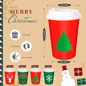 Gobelets en papier biodégradables à double paroi avec logo personnalisé, 8oz, 12oz, 16oz, 20oz, revêtement PE, pour boissons chaudes, café, latte, avec couvercles - Product Image 5