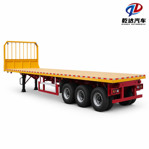 Semi-<span class=keywords><strong>remorque</strong></span> à plateau robuste avec poutre renforcée pour la logistique industrielle - Product Image 4