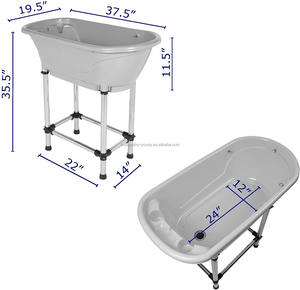 Baignoire pour animaux domestiques, baignoire pour toilettage des chiens et des chats - Product Image 4