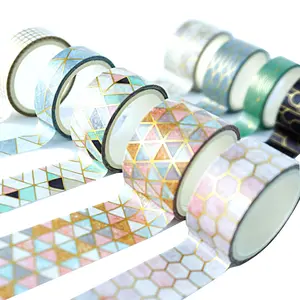 Лента Washi в стиле ретро, цветные декоративные японские наклейки, клейкая бумага, Маскировочные ленты Washi