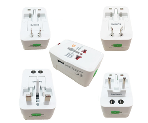 อะแดปเตอร์ปลั๊กสากลพร้อมพอร์ต USB 2 พอร์ต อะแดปเตอร์ชาร์จไฟ AC 2.1A อเนกประสงค์ ตัวแปลงไฟ AU US UK EU - Product Image 6