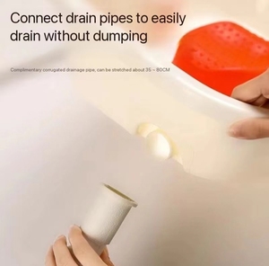 Bed Care Household Shampoo Basin Lie-Flat Design <b>for</b> Elderly Patients Pregnant Women & New Moms Made of Durable Plastic - Product Image 4