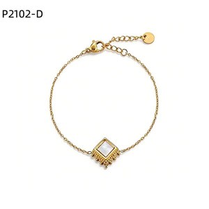 สร้อยข้อมือแฟชั่น P2102 สำหรับผู้หญิง เครื่องประดับคุณภาพสูง - Product Image 2