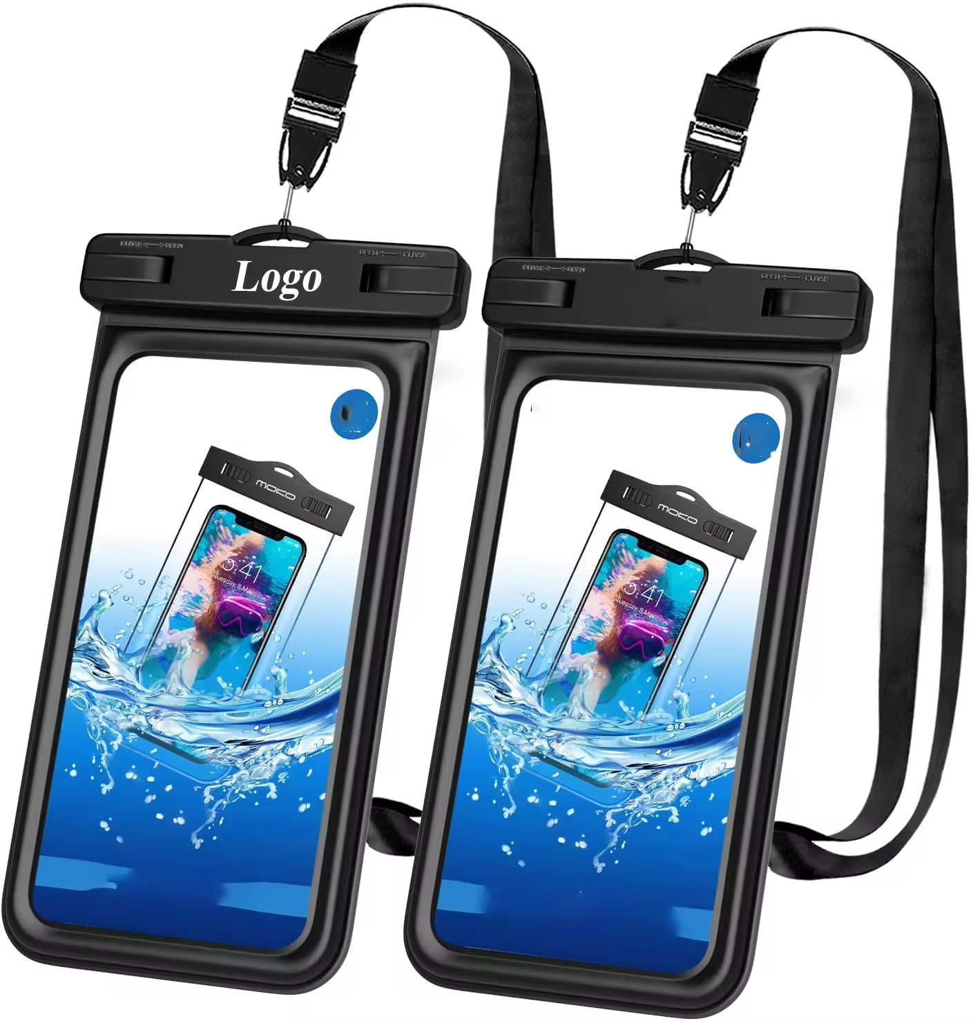 Sac étanche Bigqin 2 En 1 Pour Téléphone - Poche Téléphone + Sac Banane, Plongée, Plage, Piscine (jusqu'à 7,5 Pouces)