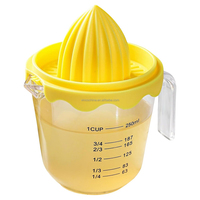 Alésoirs manuels détachables en plastique pour presse-agrumes, citron vert et citron avec tasse à mesurer
