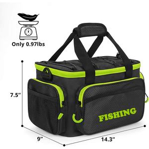 Borsa da pesca impermeabile multifunzione per esterni, attrezzatura da pesca per campeggio <span class=keywords><strong>in</strong></span> <span class=keywords><strong>montagna</strong></span>, borsa a tracolla - Product Image 6