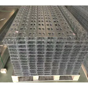 500x100mm Galvanized Stainless Steel Cable Tray Price List Perforated Aluminum Cable Perforated Management High Quality