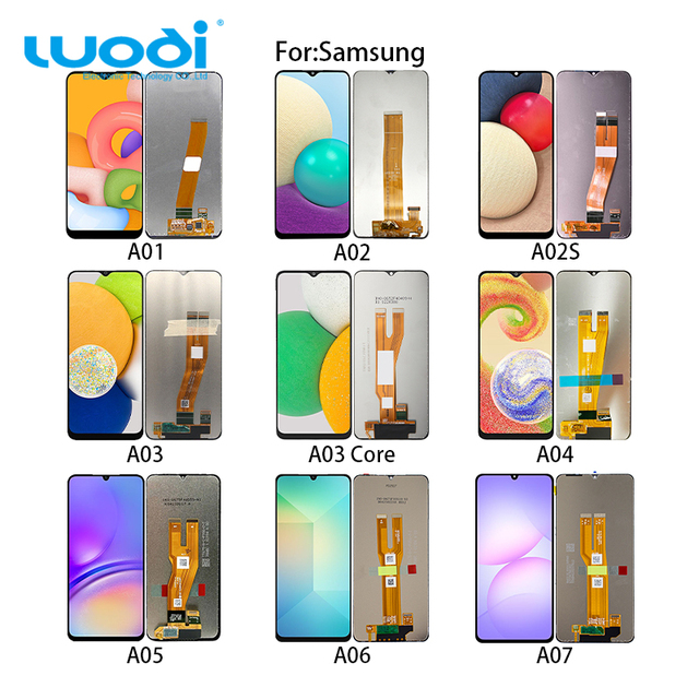 Original Mobile Phone LCD Touch Screen Display Replacement for Samsung Galaxy A01 A02 A03 A04 A05 A06 A07 Pantallas De Celulares