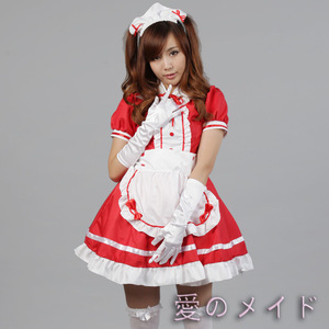 Maid Outfit Black White Polyester Cosplay Costume For Anime Role Play Game 8002 Spring 2023 - Product Image 2