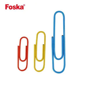 Foska kullanımlık kırtasiye orta boy renkli Binder kağıt klip 33mm evrak ofis okul için