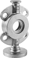 Corps de vanne papillon en acier inoxydable CF8M CF3M, moulage de précision, sur mesure, passivation, recuit, DN1000, usiné, OEM