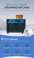 Machine d'emballage semi-automatique pour sangles PP/PET, électrique, de table, haute qualité, pour la fermeture de cartons et boîtes
