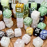 Prix d'usine, vente en gros : Dés en cristal de quartz rose sculpté et poli, en forme de cube, pour jeux et bien-être