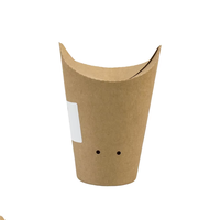 Boîte en carton conique scellée biodégradable et écologique de 12 oz sur mesure - Vente en gros pour frites avec sauce