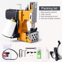 Machine à coudre GK9-350 surjeteuse avec batterie Machine à coudre de sac à main automatique à grande vitesse