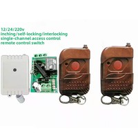 Télécommande sans fil DFD 433 MHz 1 ou 2 canaux, interrupteur intelligent à bascule momentanée ou à verrouillage 12 V pour contrôle d'accès, vente en gros OEM