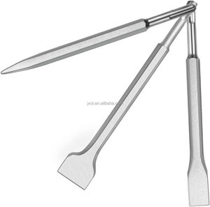 Ciseau de sculpture à froid industriel de qualité professionnelle pour bricoleur, avec marteau SDS Plus et pointe plate large pour travaux de maçonnerie - Product Image 4