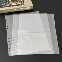 Protège-Feuillets Archivalpro à Chargement par le Haut, 1/2/3/4 Pochettes, Recharges Transparentes en PP, Placage de Cartes Double Face, Format A4