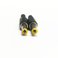 Connecteur CC de type soudure, prise d'alimentation CC 5,5 * 2,1 mm / 5,5 * 2,5 mm, diapason de 14 mm, jaune
