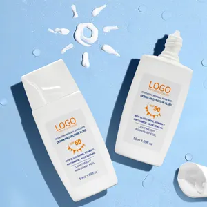 لوشن صيفي حار OEM كريم حروق الشمس SPF 50 كريم واقي من الشمس للوجه والجسم مقاوم للماء مرطب الألوة فيرا واقي من الشمس