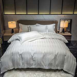 <span class=keywords><strong>ชุด</strong></span><span class=keywords><strong>เครื่อง</strong></span><span class=keywords><strong>นอน</strong></span><span class=keywords><strong>ผ้า</strong></span>ฝ้าย100% สุดหรูสำหรับโรงแรมสปาและโรงพยาบาลเท้าลายทาง<span class=keywords><strong>5</strong></span>ดาวอุปกรณ์สำหรับโรงแรม - Product Image 6