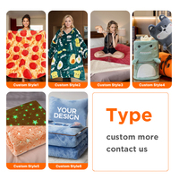 Selimut Flanel Fleece Anti-Pilling Mewah Nyaman untuk Pesawat, Festival, dan Rumah, dengan Cetakan Digital Kustom, Lembut dan Hangat, Grosir Tekstil Rumah Tangga