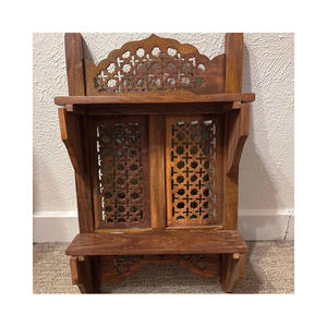 Étagère murale en <span class=keywords><strong>bois</strong></span>, étagère suspendue, étagères flottantes pour plantes pour le salon - Product Image 5