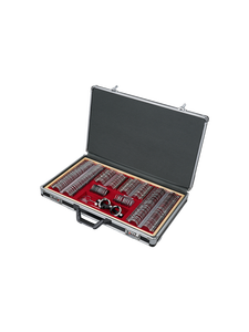Kit de Diagnóstico Óptico Metálico JS-266B ROJO con Múltiples Lentes y Estuche Interior Rojo - Product Image 1