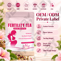 Thé de fertilité à base de plantes pour femmes, 30 sachets de thé, mélange botanique à la menthe, OEM ODM, étiquette privée, formule personnalisée, fabricant