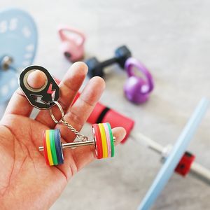 Llavero de PVC Suave con Forma de Mancuerna Wsnbwye, para Fanáticos del Ejercicio, Diseño Personalizado - Product Image 3